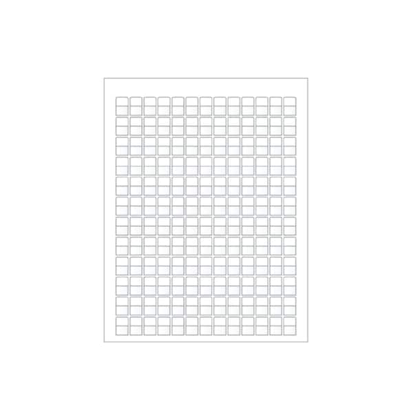 Laser Printer Label Sheet Sticker Paper - 0.5" W x 0.37" H , 1560PK